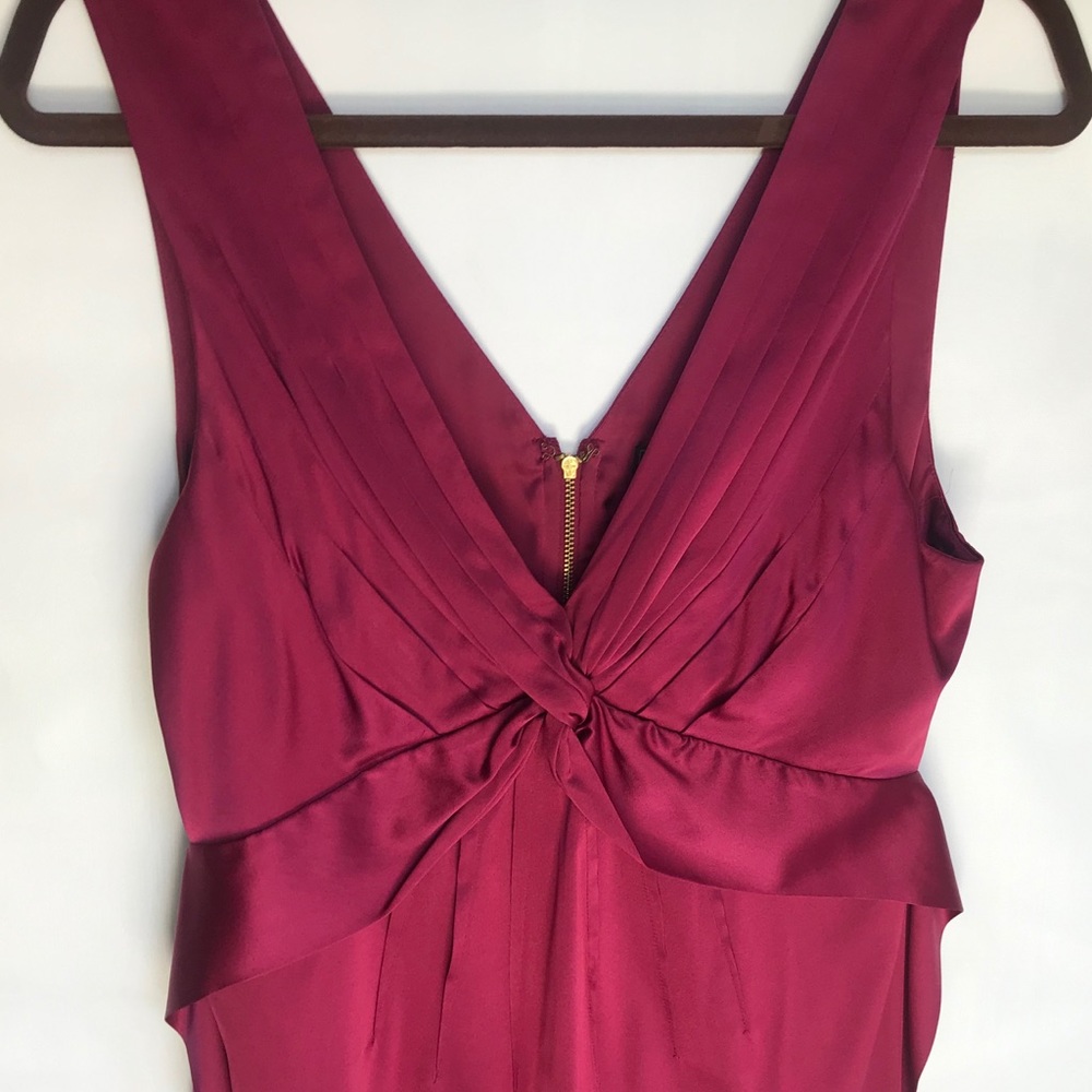 BCBGMaxAzria silk top-cranberry color